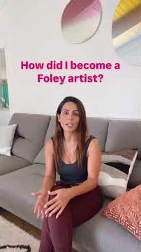 How did I become a Foley artist #foley #foleyartist