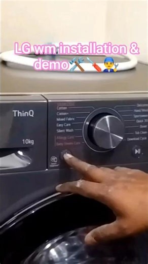 LG washing machine installation & demo #washing #homeappliance #lg ‪@LGGlobal‬ ‪@CarryMinati‬