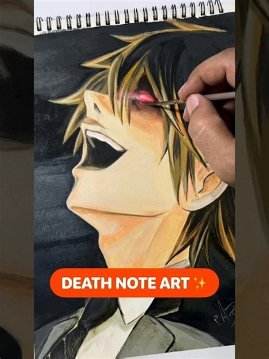 I Drew Light Yagami 🔥 | Death Note Drawing | Anime Art #anime #drawing