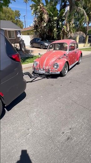 1967 VW bug Sunday drive didn’t work out so well! clutch cable issue! #vw #vwbug #breakdown #gtv