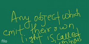 Differentiate between a luminous object and a non luminous obje... | Filo