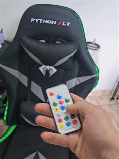 Cadeira Gamer Python Fly RGB — Reclinável 135° e RGB 360°