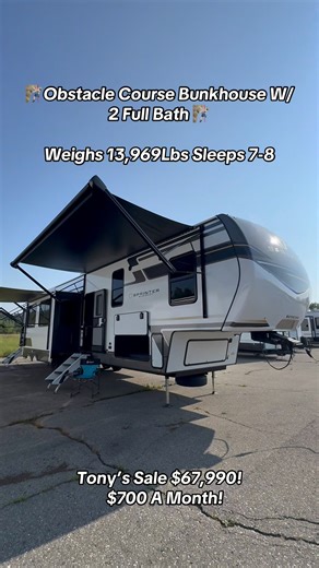 17K views · 860 reactions | 輪Obstacle Course Bunkhouse W/ 2 Full Bath 輪 #obstaclecourse #rvliving #sprinter | Tony T Rv Tumminello | Facebook