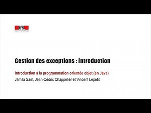 Gestion des exceptions : introduction