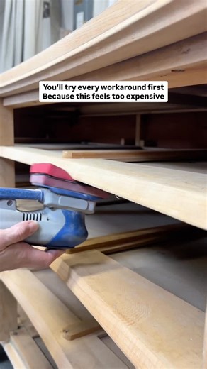 Julia | Furniture Flipping | DIY Projects on Instagram: "Comment SAND and I’ll send you my link + 10% off ⬇️ Let’s be honest. You’re putting this off because of the price. So instead, you’re hand sanding curves, edges, and details for hours. I did that too. For way too long. This is the one tool I use on every single flip because it actually finishes prep on whatever shape I throw at it, instead of dragging it out. Yes, it’s expensive. No, there isn’t a cheaper version that does the same thing.