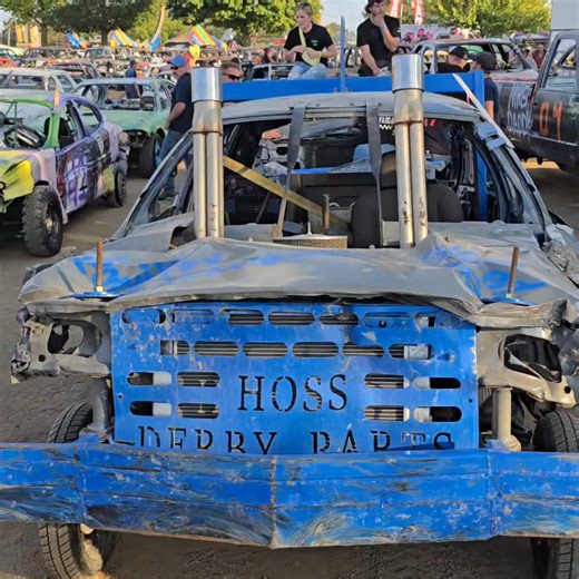 9.1K views · 144 reactions | Prelude at the 2025 Williams County Fair demolition derby! 160 cars! | All 4 Him Racing Videos | Facebook