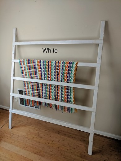 Painted Extra Wide Blanket Ladder, Very Large Farmhouse Quilt Rack Display, Oversized Decorative Towel Holder, Nursery, 5' 6 Foot Tall, Wide - Etsy