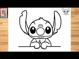 HOW TO DRAW STITCH | STEP BY STEP EASY