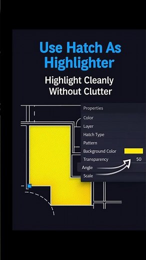 How Pros Use Color Hatches Without Losing Details #hatchhighlight #drawingtechnique #CAD
