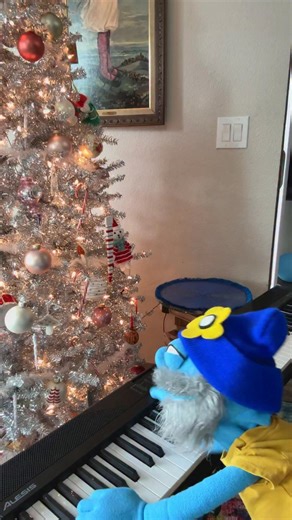 Merry Christmas to those who celebrate! It’s also my 38th birthday today! We also got a keyboard gifted to our son from his grandpa and of course my puppet pals are having fun banging on the keys too! DJ is here playing a little tune but he is also very tired. He was up late wrapping presents and helping Santa get the gifts under the tree, so he didn’t last long, but that’s ok! In Mod Flower, we’re all about taking breaks when we need to :) | Mod Flower Librarian