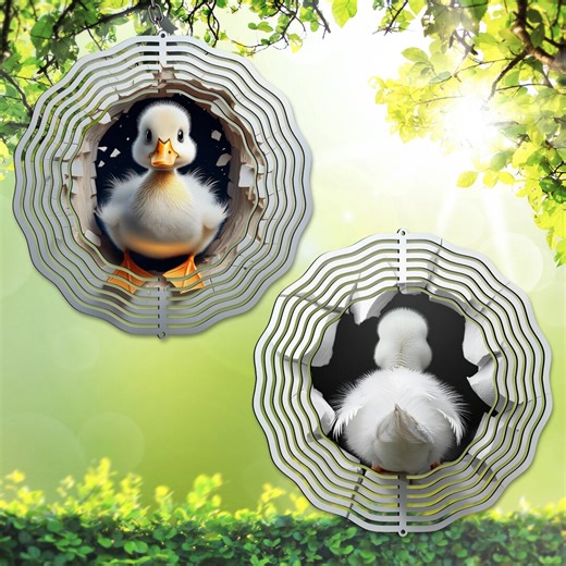 Duckling Wind Spinner PNG, Double-sided Sublimation Artwork, Front Back Template, Duck DIY Design, DIY Gift, Bird Spinner (digital Download) - Etsy