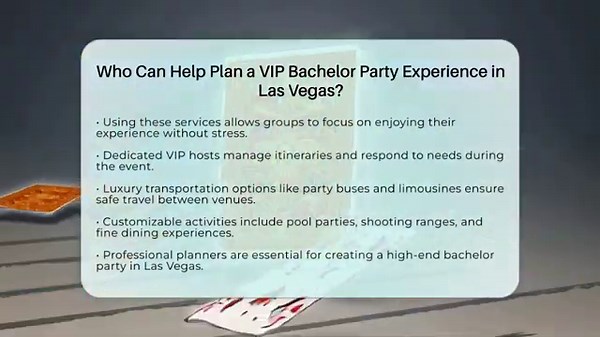 Who Can Help Plan a VIP Bachelor Party Experience in Las Vegas? - Las Vegas Insider Guide