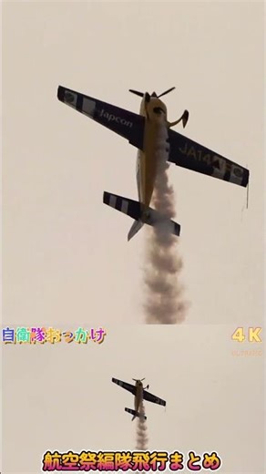青空を舞う華麗なアクロバット！プロペラ機の迫力飛行その３＠2023岐阜基地航空祭 #shorts
