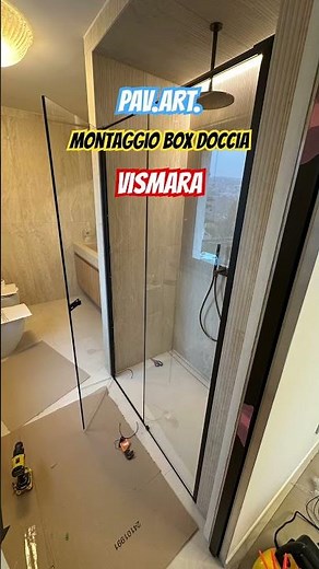Montaggio box doccia #sanmarino #interiordesign #ristrutturazionebagno #box #doccia VISMARA