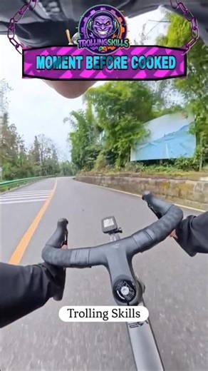 🤡 This Went Wrong Insta while cycling #trollface #cycling #shorts #fyp