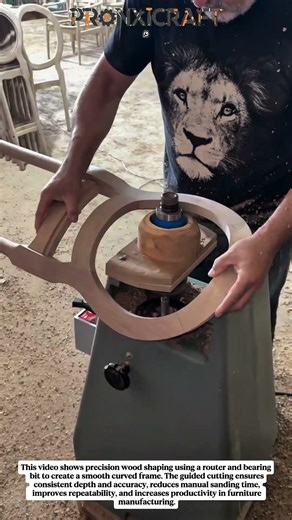Precision Wood Bending & Shaping with Router | Smooth Curved Frame Build #shorts #diy #usa