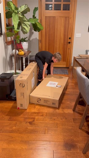 I’ve worked hard to learn how to move heavy boxes and open them carefully. Ready for your assembly job- please email for a quote! | Layne's Furniture Assembly