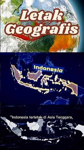 LETAK GEOGRAFIS INDONESIA #shortvideo