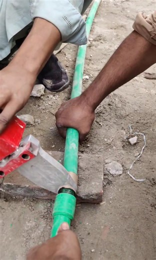 pipe jointing machine tricks ideas #trending #construction #pipeline