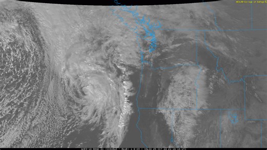 5.2K views · 54 reactions | Our next weather maker spinning off the Oregon Coast this afternoon. https://weather.cod.edu/satrad/?parms=regional-w_northwest-01-24-1-100-1&checked=map&colorbar=undefined | Whatcom County Weather | Facebook