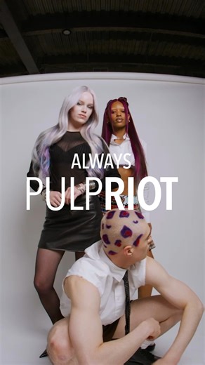 Ready for color that’s bold, vibrant, AND long lasting? Our new semi-permanent formula is here 🖤 What more could you ask for? - 25% longer lasting color* - 3x less breakage** - 86% more shine*** - True Tone Fade *vs. Previous formula **vs. unwashed hair ***vs. Non-conditioning shampoo @lizpintoemelo (she/her), @frikinsick (she/her), and @mattardell (he/him) are the models ✨ @kaylacasee (she/her), @jocglams (she/her), and @brentondiallo (he/him) are the artists 🎨 #PulpRiotIsThePaint #PulpRiot #