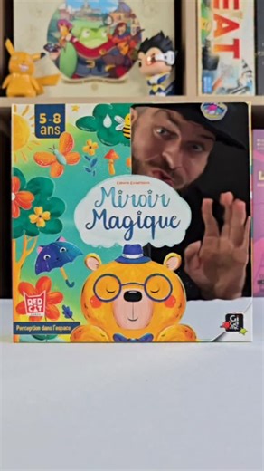Fab 🃏 on Instagram: "Miroir Magique 🌟 c’est un jeu d'observation et de rapidité accessible dès 5 ans. Dans ce jeu de société familial, vous devrez identifier les objets cachés dans d’étranges illustrations en utilisant un petit miroir révélateur. Jouable de 2 à 6 joueurs Prix moyen : 17€ Autrice : Kseniya Kuznetsova Illustratrices : Natalia Tarasova, Kseniya Kuznetsova Editeur : @gigamic_france *Partenariat rémunéré* #jeux #jeu #partygames #jeufun #ideecadeau #jeuenfant #amis #jeudesociété #en