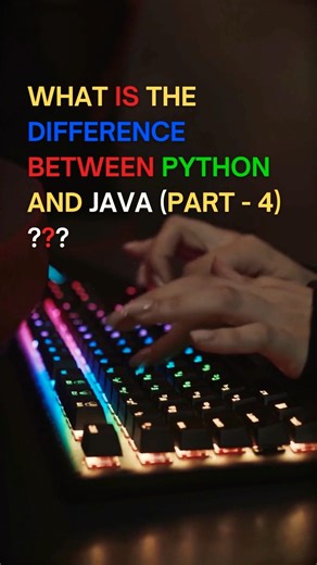Part - 5 Backend Languages Java Vs Python | #shorts #java #python @LetsCodeUp-007