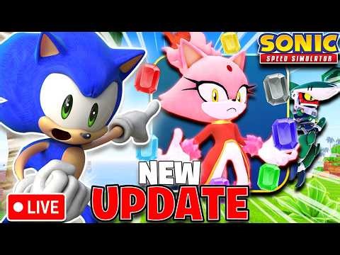 LIVE Playing NEW UPDATE in Sonic Speed Simulator!