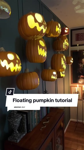 Floating Pumpkin Tutorial for Halloween DIY Decor