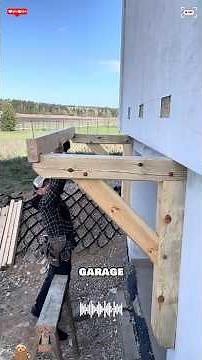 Construction of a garage canopy