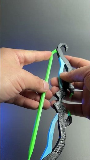 3D Printed twisted bow OSRS #3dprintable #satisfying