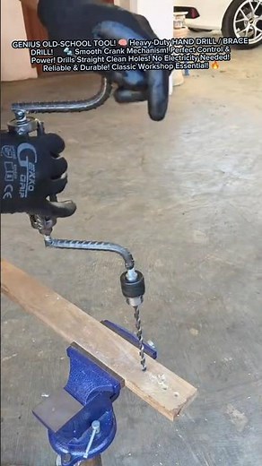 GENIUS IDEA! 🔧 Manual Hand Drill — Drills Anywhere Without Power! 🤯🛠️