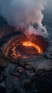 If this is alive, it’s living where nothing should survive. Volcano Drone Footage Captures Something Alive Inside #volcano #drone #AncientDiscoveries #ancient | Life's Biggest Questions