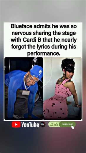 😅🎤Blueface Admits“I Was So Nervous Performing With Cardi B I Almost Forgot the Lyrics”#yosho #shorts