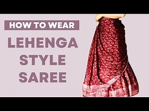 How to wear saree | Lehenga style Saree | ISKCON Style Saree