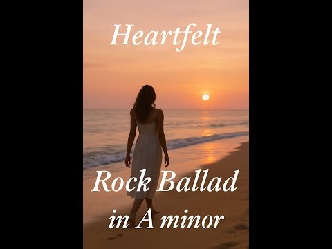 Heartfelt Rock Backing Track in A minor
