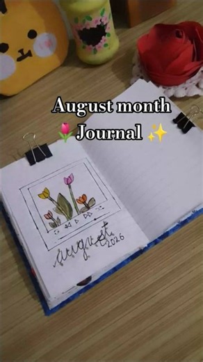 August bullet journal setup ⭐ Aesthetic monthly spread #shorts #bulletjournal #august