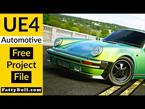 Unreal UE4 Ray Tracing and Glass Refraction Automotive Real Time Rendering