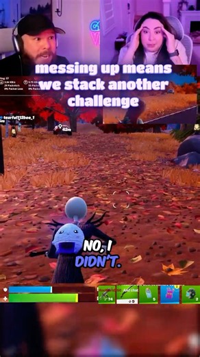 She thought I just gave us ANOTHER challenge 😂 #fortnite