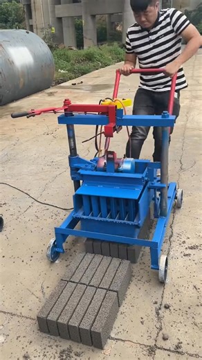 small manual concrete hollow solid Block Bricks Making Machine for Sale with single phase power for home use whatsapp: 86 15269722300 | 高猛