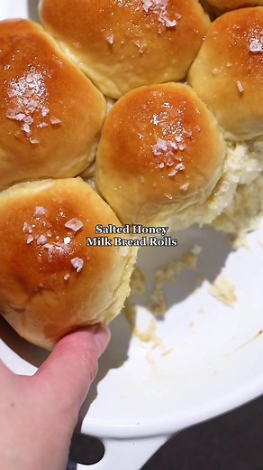 Delicious Salted Honey Milk Bread Rolls Recipe