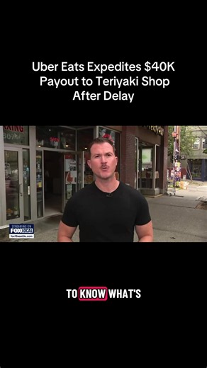 08/10/26: Joy Kim, owner of Kyoto Teriyaki, has been waiting since November 2025 for Uber Eats to disburse approximately $40,000 generated from nearly 1,500 orders. Uber has responded. #seattle #washington #capitolhill #localnews #smallbusiness @FOX 13 Seattle