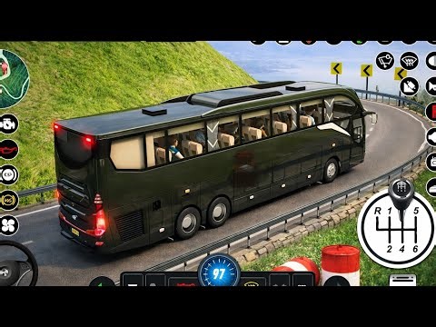 INSANE Mountain Road Bus Driving 😱 | Realistic Bus Simulator Gameplay
