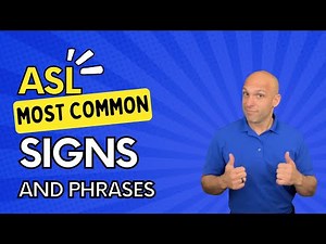 📹 ASL – Most Common Signs and Phrases for Beginners! 🙌