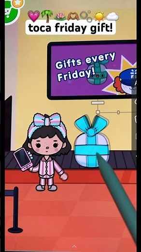 toca boca friday gift!🫶🏽💓#tocalifeworld #aesthetic