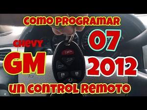 How to program the 2007-2012 Chevy Tahoe Silverado remote control