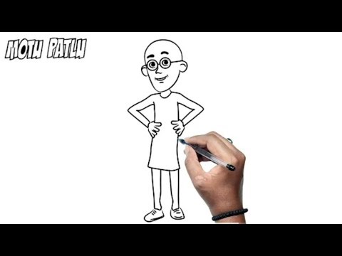 How To Draw Patlu From Motu Patlu || Patlu Drawing Step By Step Tutorial || Patlu Drawing