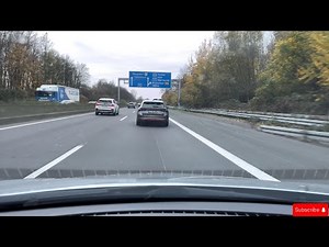 4k Relaxed Driving on the Autobahn A52 in Germany from Essen to Dusseldorf