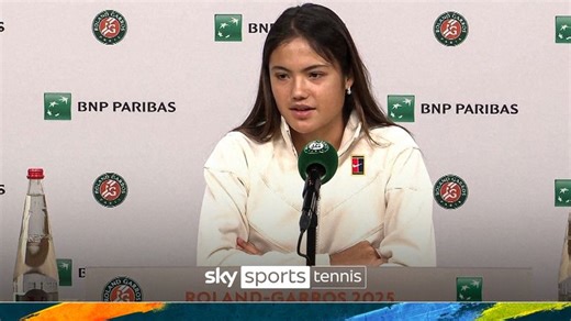 Emma Raducanu: British star checked by French Open doctor but battles through to set up blockbuster with Iga Swiatek