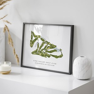 Pine Valley Golf Club, New Jersey - Golf Course Map | Golf Gift, Golf Print, Golf Art, Golf Decor, Office Decor - Etsy